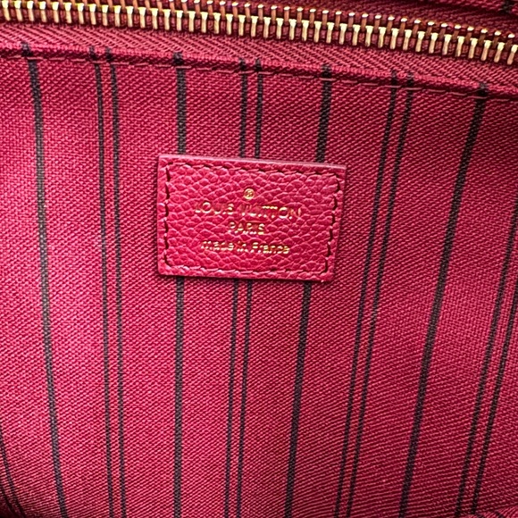 Authentic Louis Vuitton Monogram Empreinte Citadine PM Tote Bag Red - Picture 9 of 16